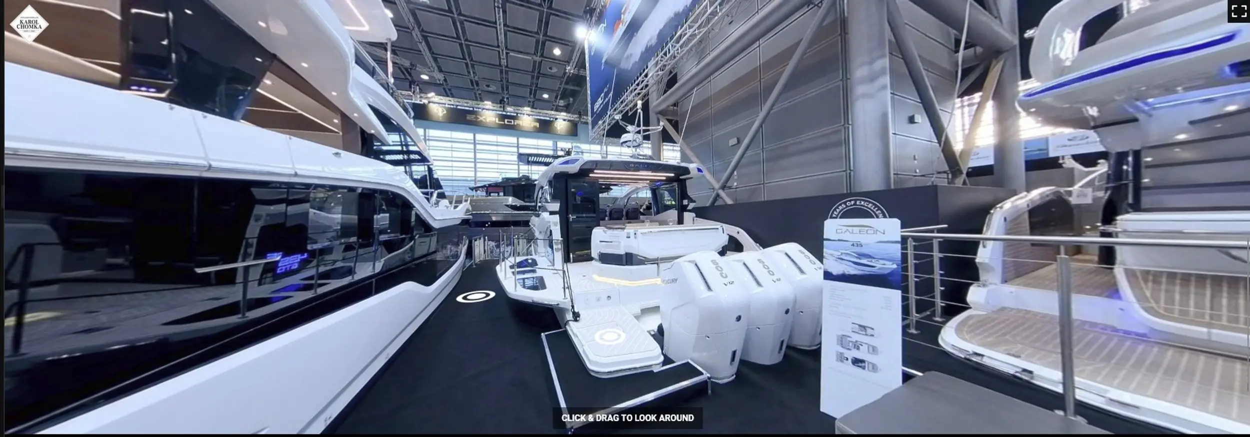 Montez à bord du 435 GTO et découvrez son luxe.